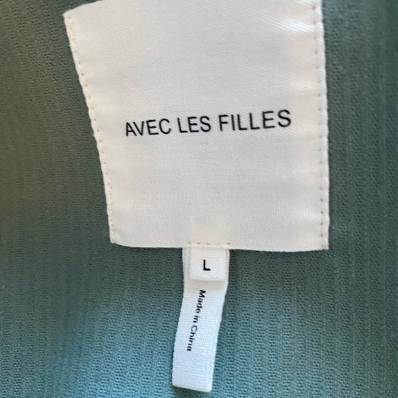 AVEC LES FILLES Teal courderoy pea coat - Picture 8 of 8